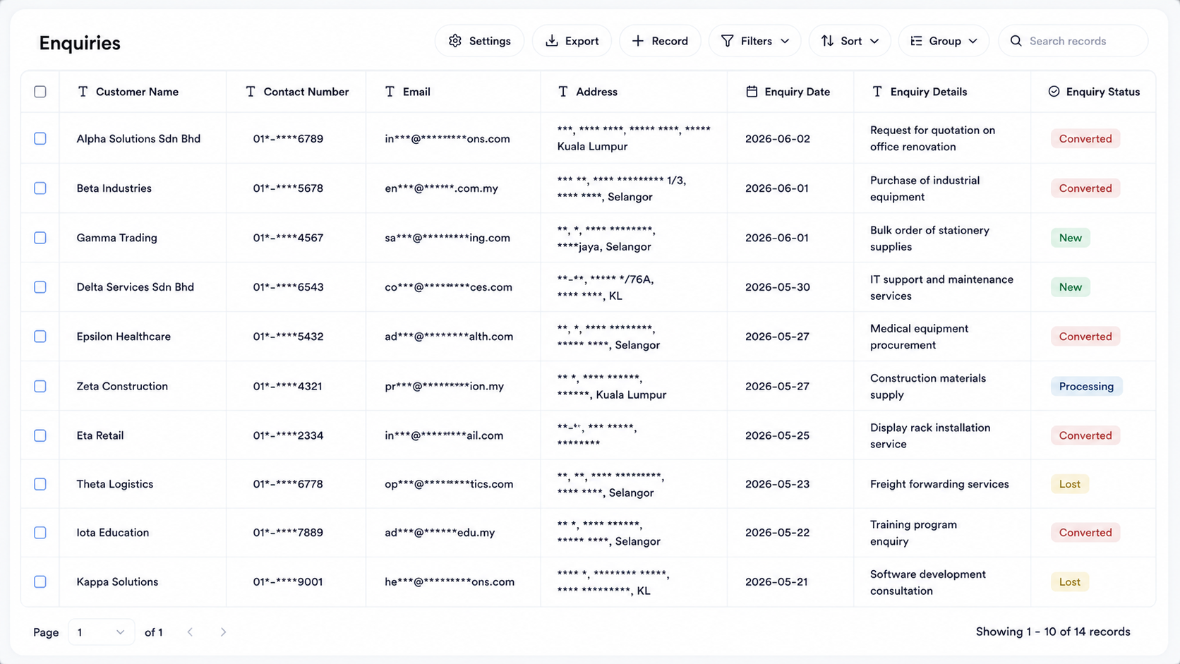 Student List