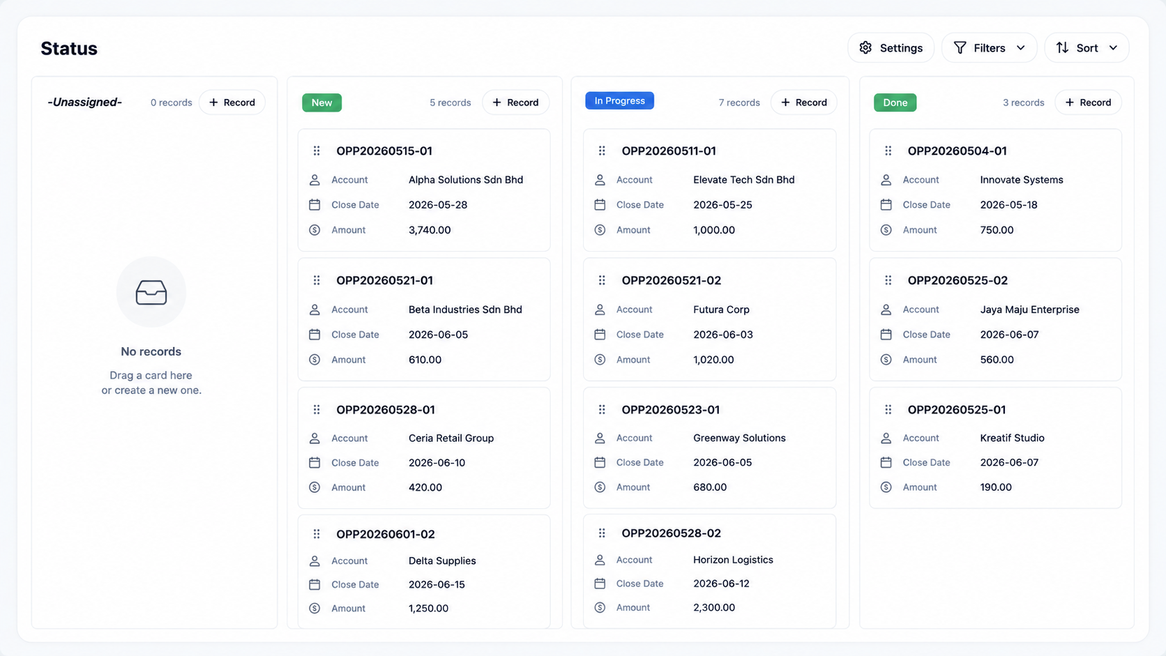 Document Checklist
