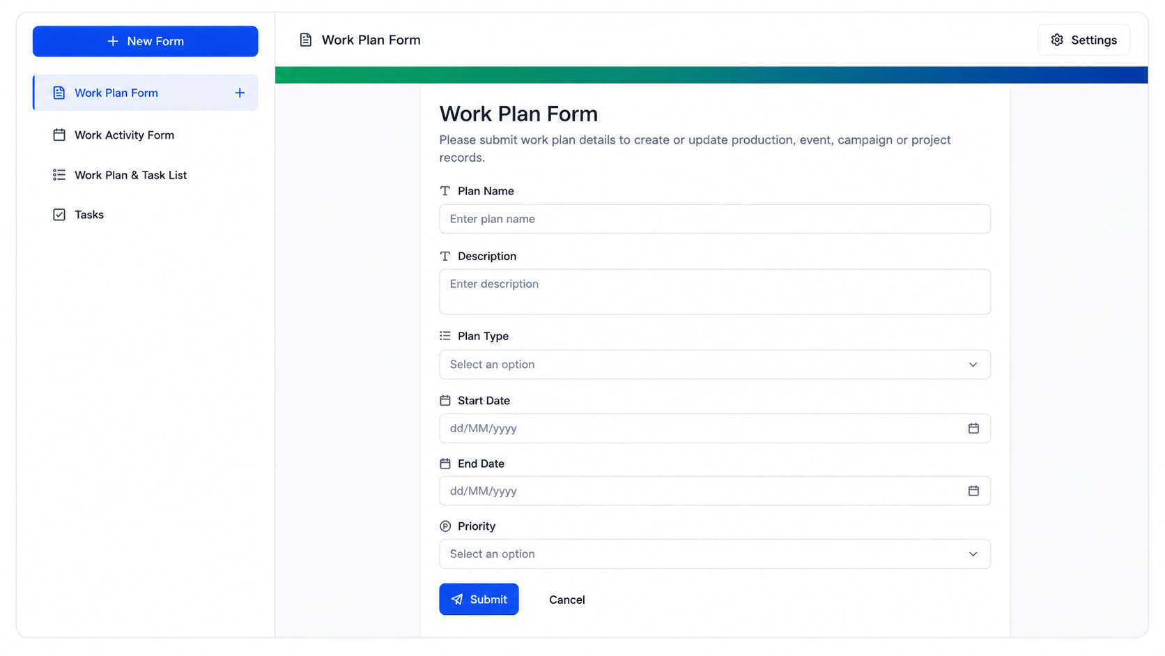 Enrolment Form