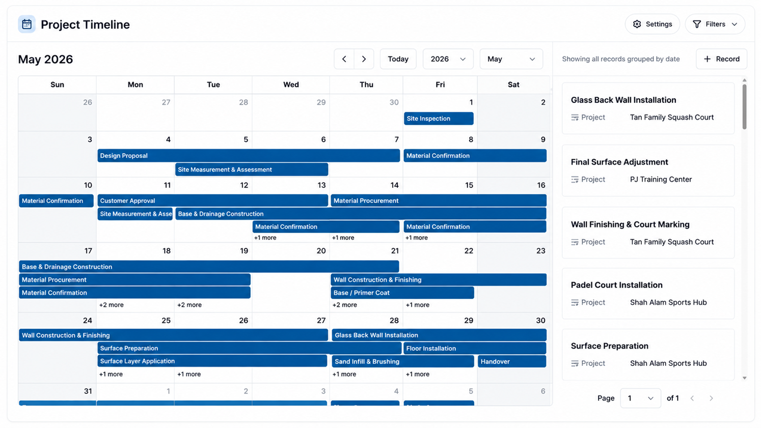 Project Tasks